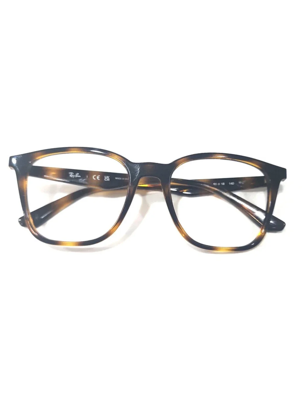 Ray Ban RB7177 2012 Tortoise Square Eyeglasses 51-18 140